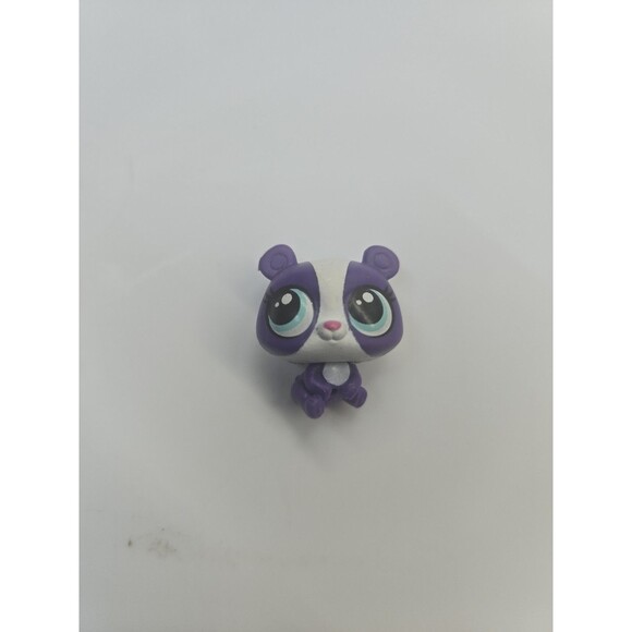 LPS Littlest Pet Shop Hasbro Figure Purple Pandas Bear - Picture 4 of 4